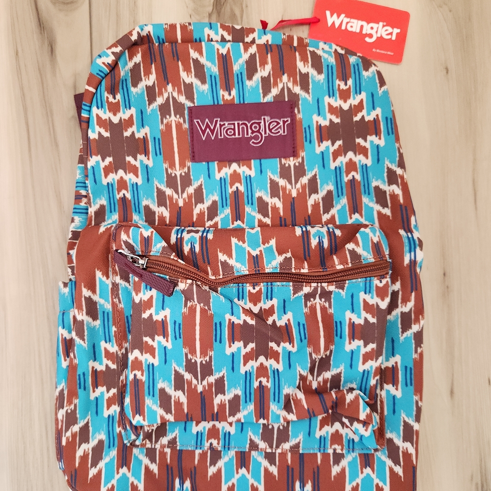 Wrangler Women's Vibrant Pattern Backpack - Blue … - image 1